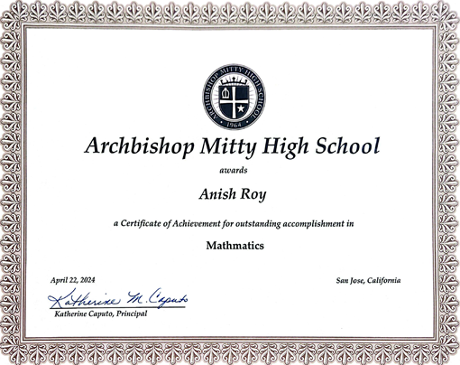 Outstanding Mathematics Freshman